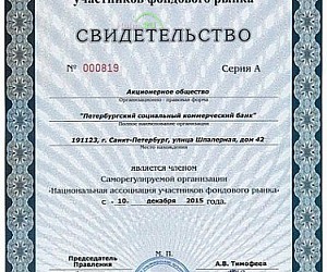 Петербургский социальный коммерческий банк, АО